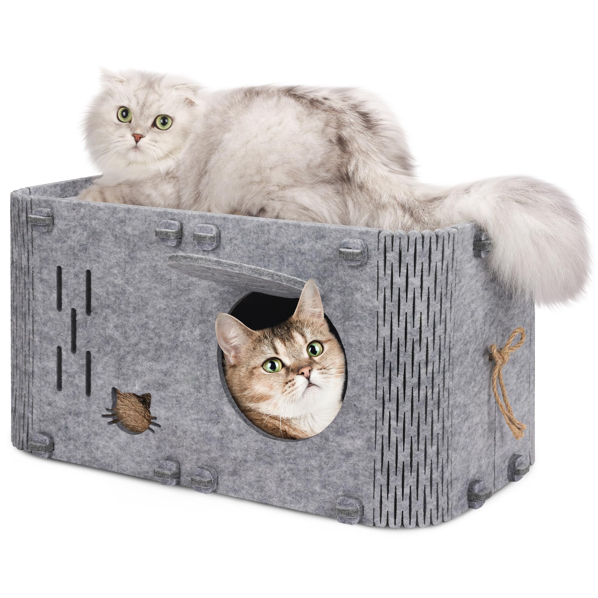 Qpets® Cat House for Indoor Cats Qpets® Cat House for Indoor Cats
